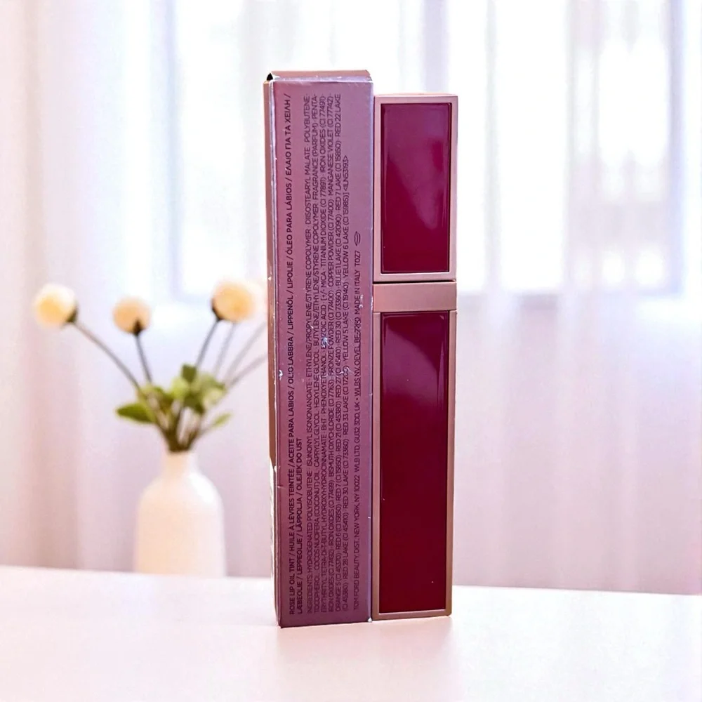 💎 Tom Ford Rose Lip Oil Tint Full-Size New In Box